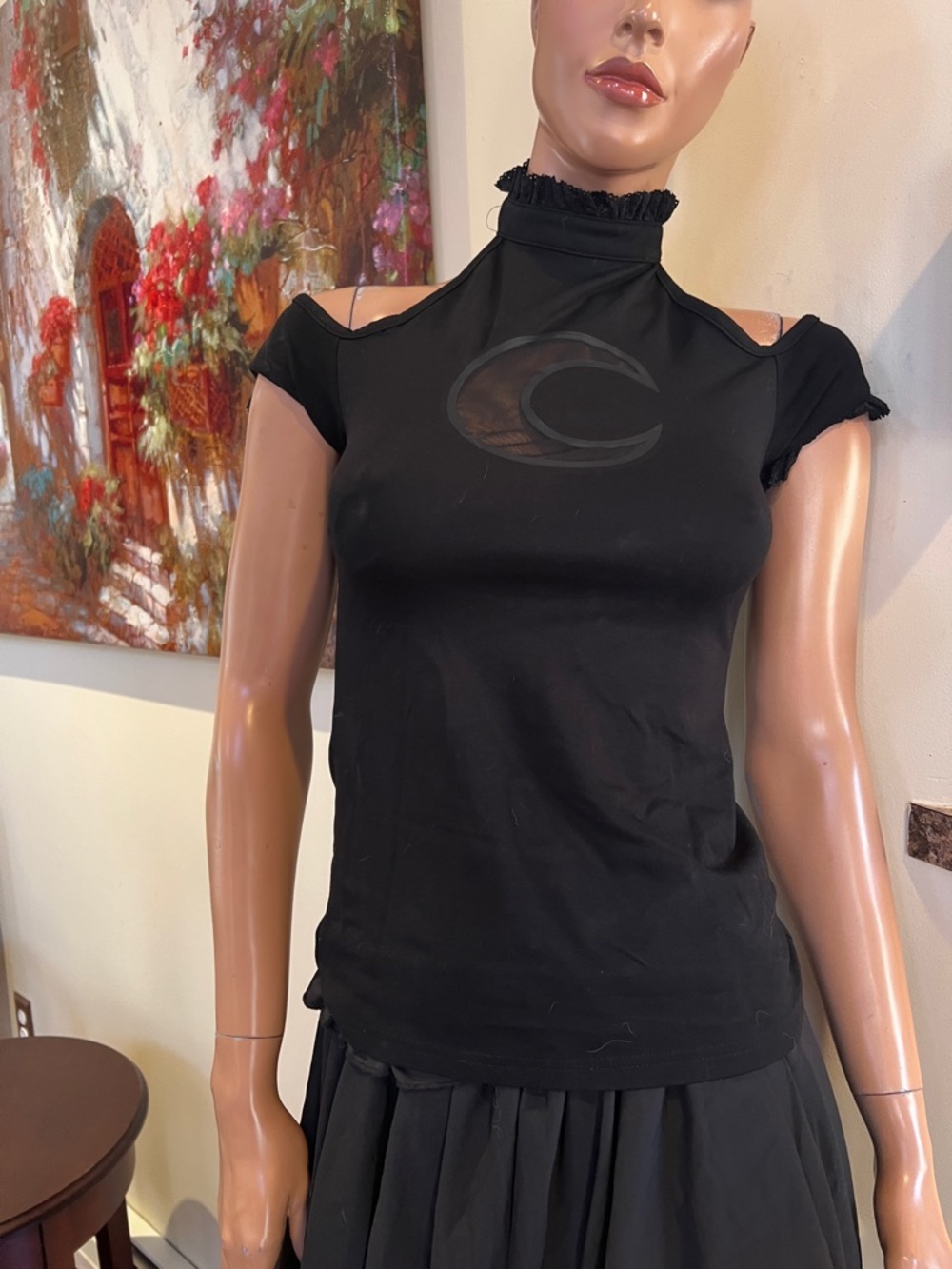 Killstar I Am The Night cold shoulder Top XS